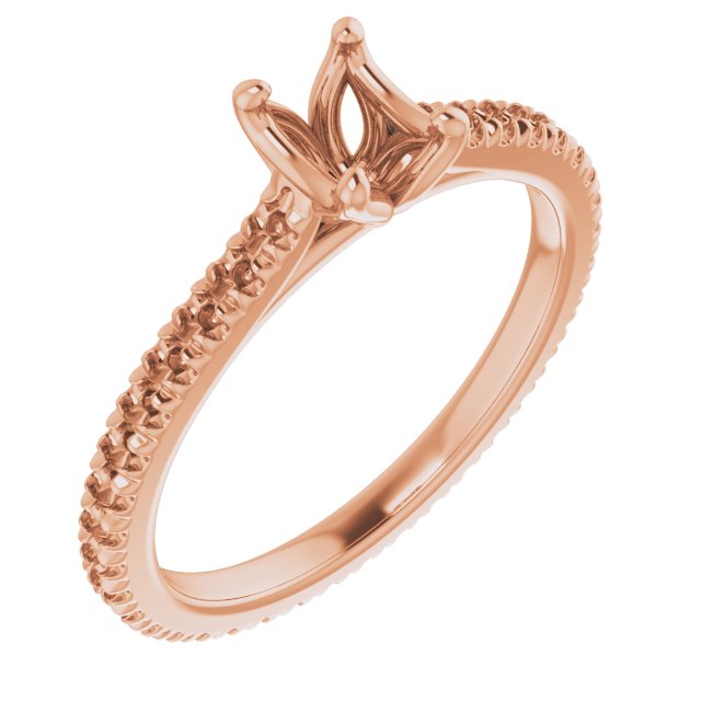 Accented Eternity-Style Engagement Ring