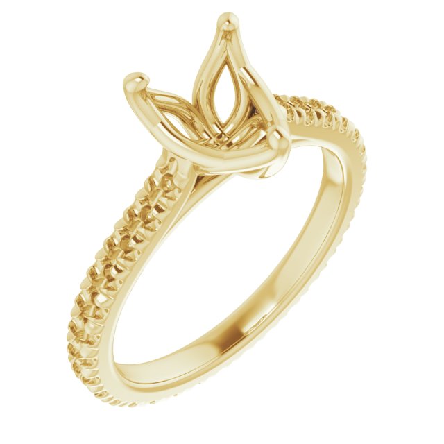 Accented Eternity-Style Engagement Ring
