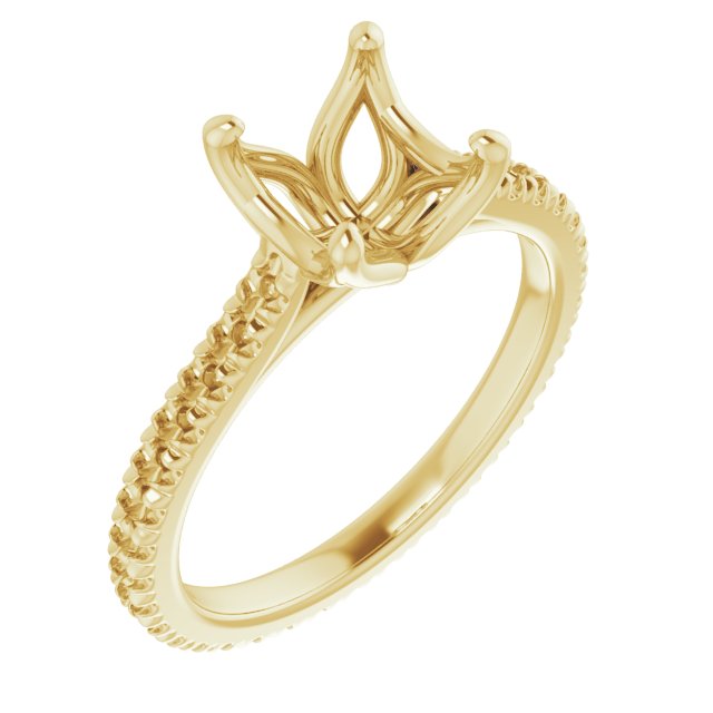 Accented Eternity-Style Engagement Ring