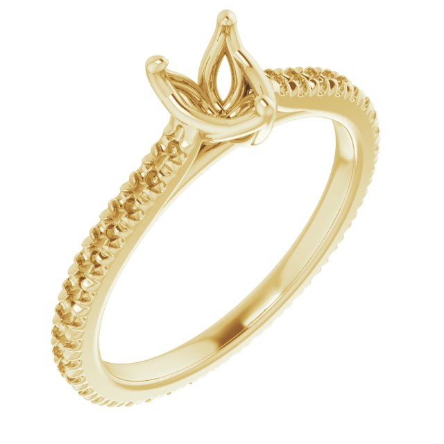 Accented Eternity-Style Engagement Ring