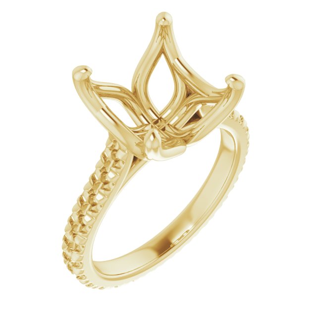 Accented Eternity-Style Engagement Ring