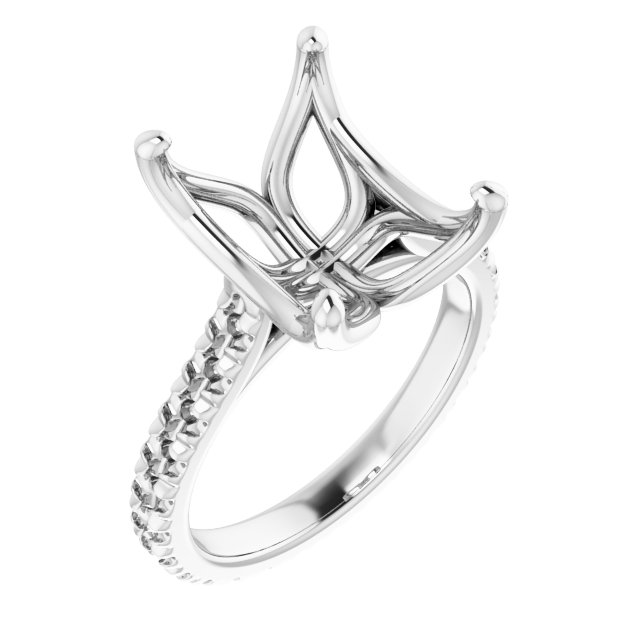 Accented Eternity-Style Engagement Ring