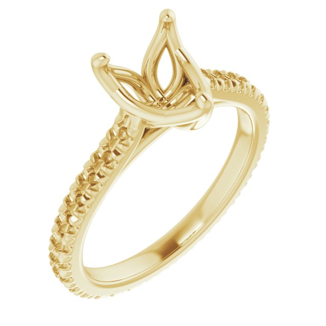 Accented Eternity-Style Engagement Ring