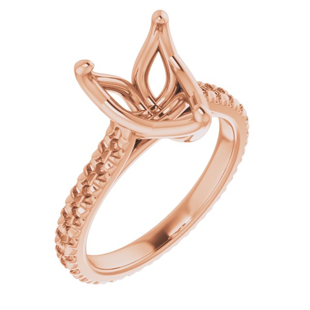 Accented Eternity-Style Engagement Ring