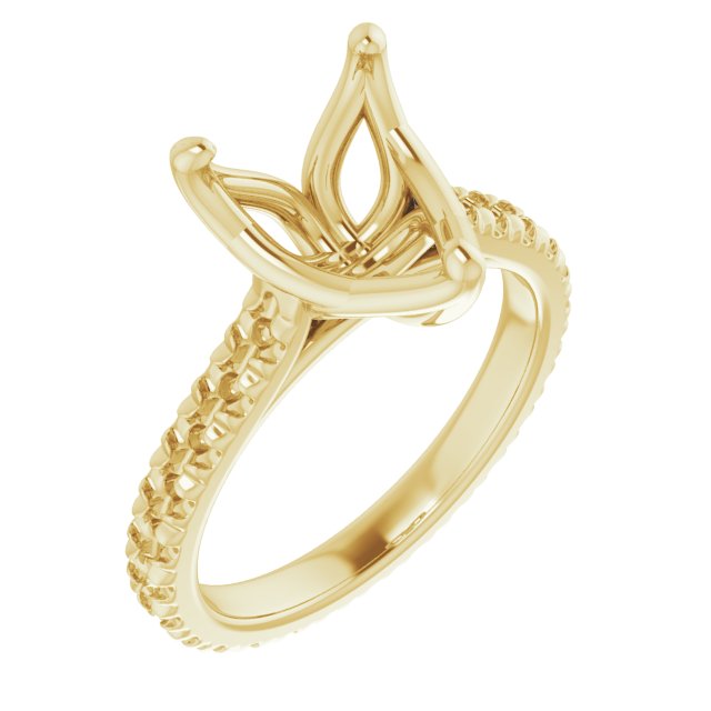 Accented Eternity-Style Engagement Ring
