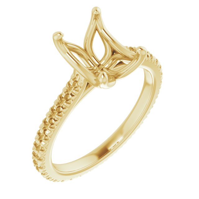 Accented Eternity-Style Engagement Ring