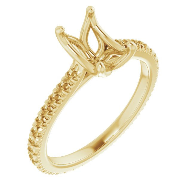 Accented Eternity-Style Engagement Ring