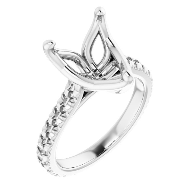 Accented Eternity-Style Engagement Ring