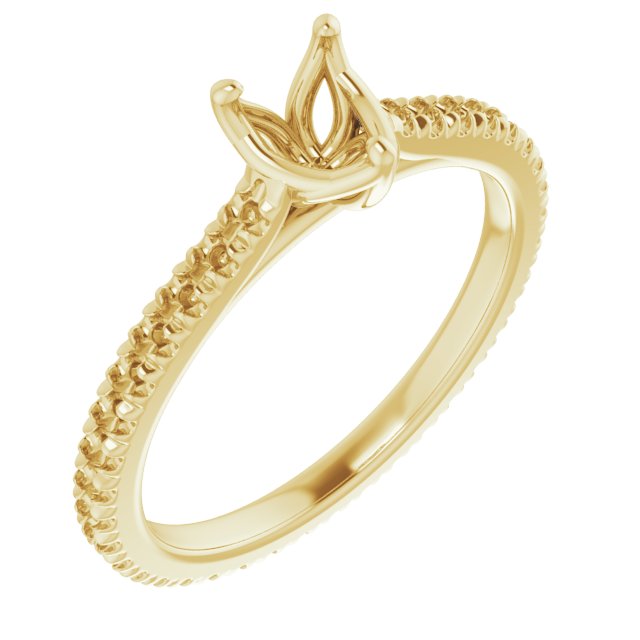 Accented Eternity-Style Engagement Ring