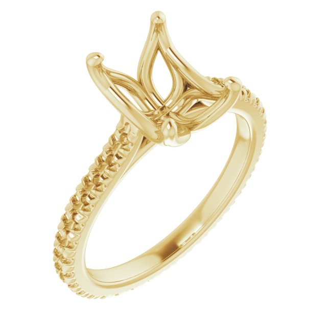Accented Eternity-Style Engagement Ring