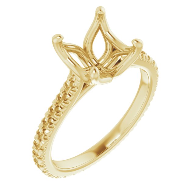 Accented Eternity-Style Engagement Ring