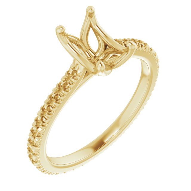 Accented Eternity-Style Engagement Ring