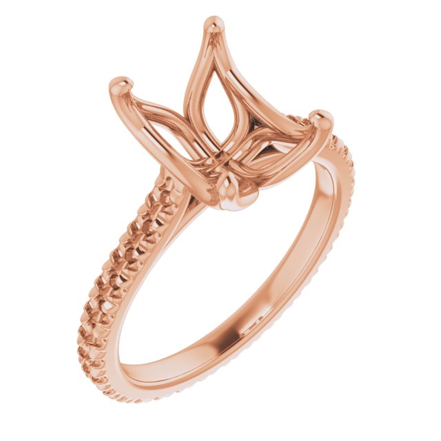 Accented Eternity-Style Engagement Ring