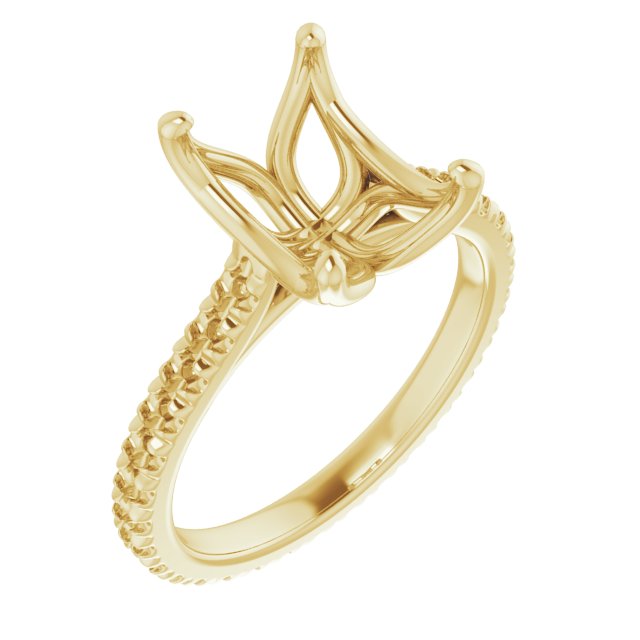 Accented Eternity-Style Engagement Ring