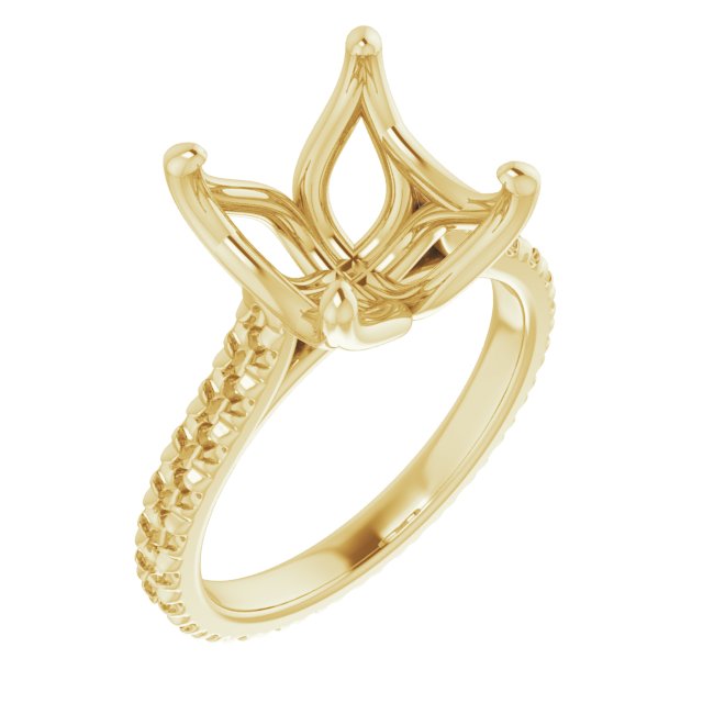 Accented Eternity-Style Engagement Ring
