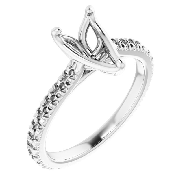 Accented Eternity-Style Engagement Ring