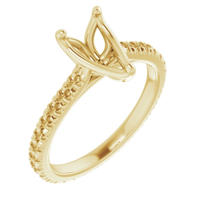 Accented Eternity-Style Engagement Ring