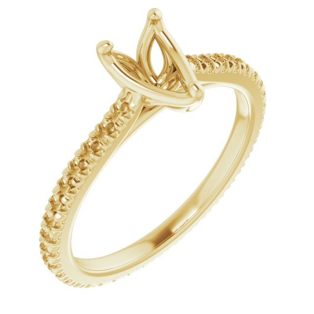 Accented Eternity-Style Engagement Ring