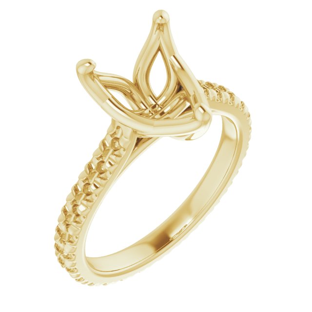 Accented Eternity-Style Engagement Ring