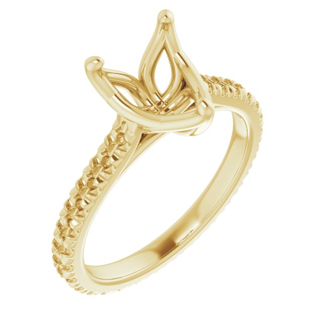 Accented Eternity-Style Engagement Ring