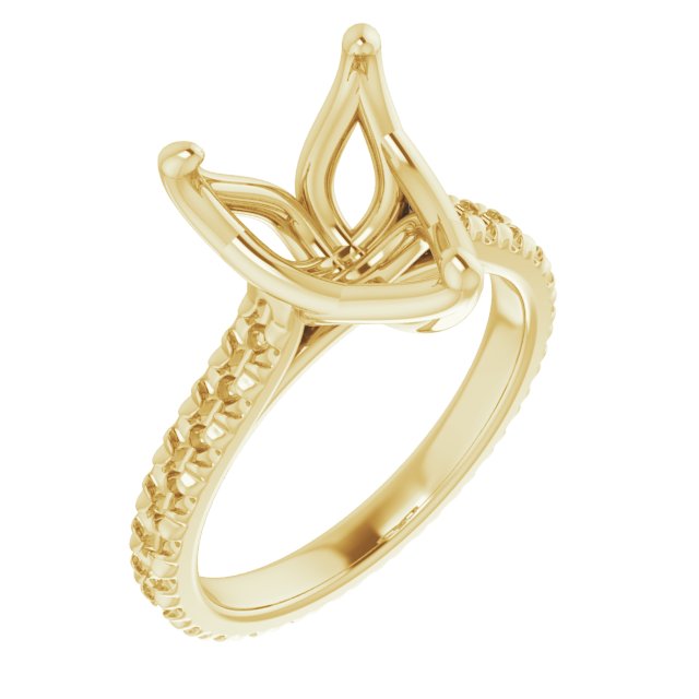 Accented Eternity-Style Engagement Ring
