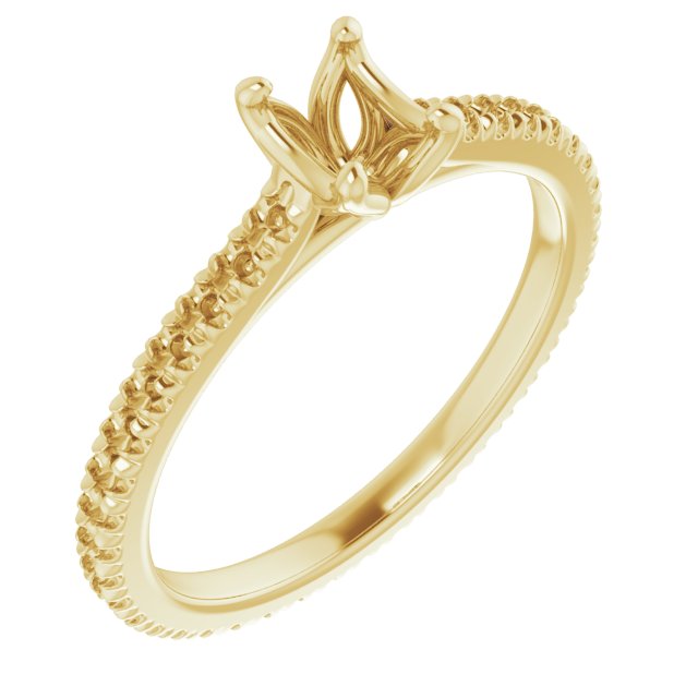 Accented Eternity-Style Engagement Ring