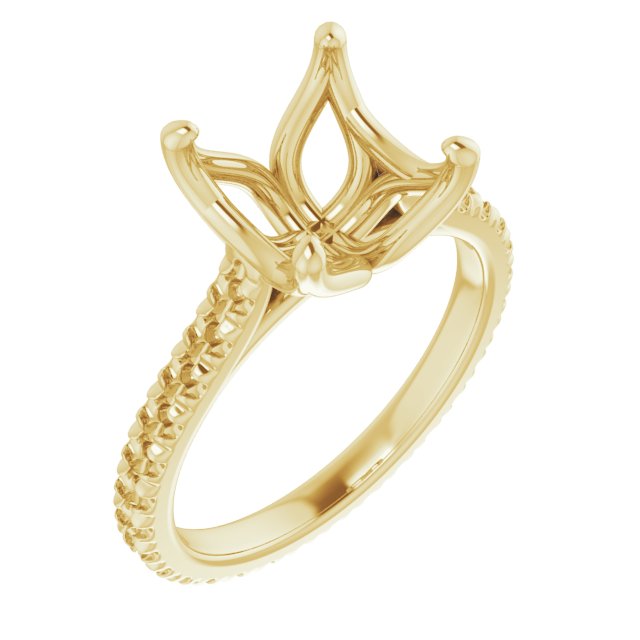 Accented Eternity-Style Engagement Ring