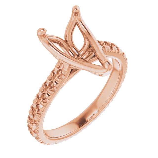 Accented Eternity-Style Engagement Ring