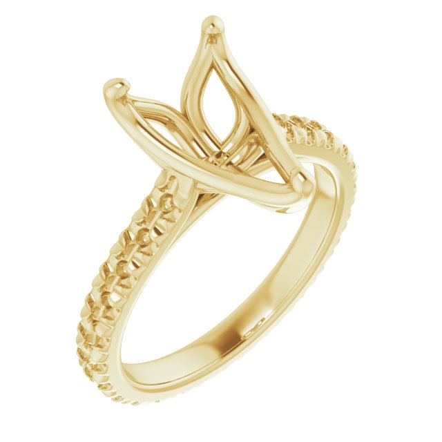 Accented Eternity-Style Engagement Ring