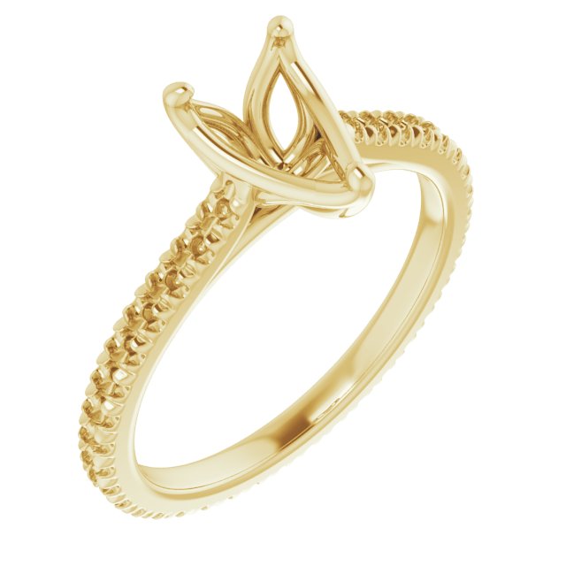 Accented Eternity-Style Engagement Ring