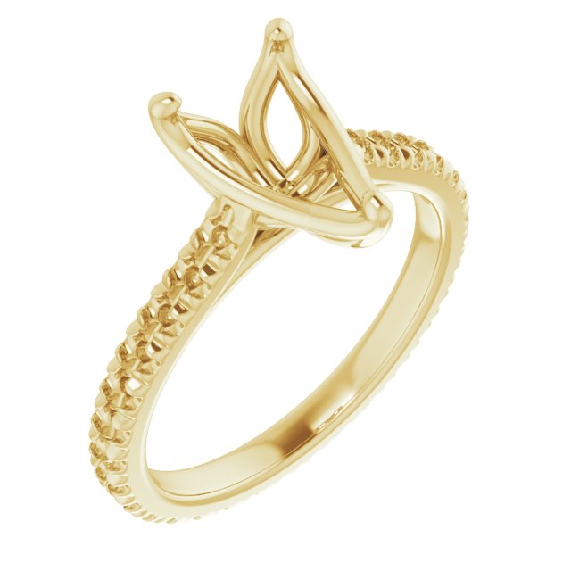 Accented Eternity-Style Engagement Ring