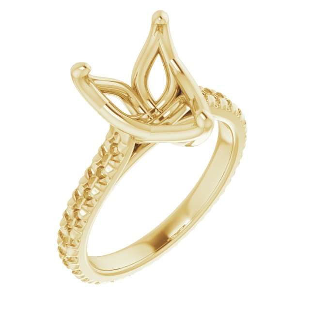 Accented Eternity-Style Engagement Ring