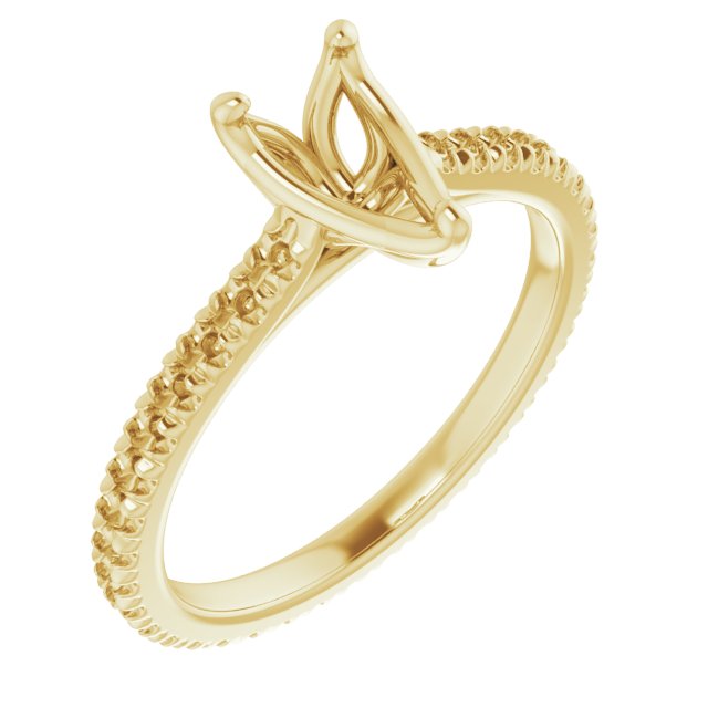 Accented Eternity-Style Engagement Ring