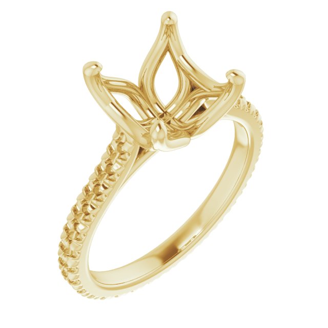 Accented Eternity-Style Engagement Ring