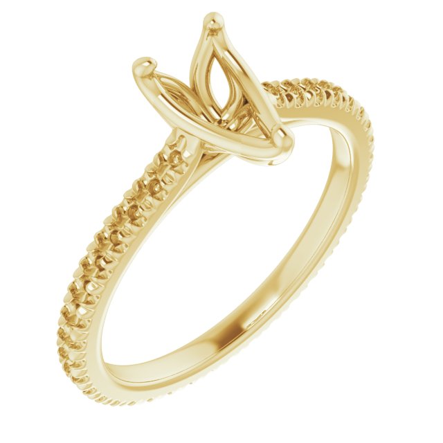 Accented Eternity-Style Engagement Ring