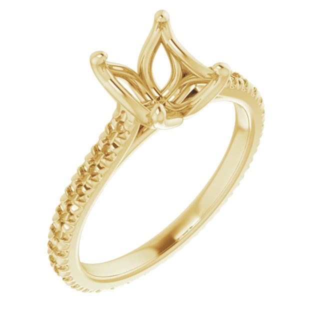 Accented Eternity-Style Engagement Ring