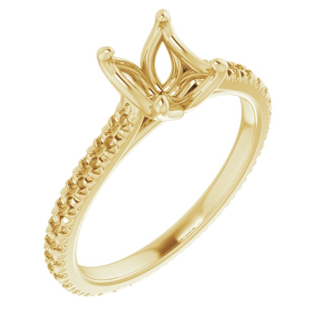 Accented Eternity-Style Engagement Ring