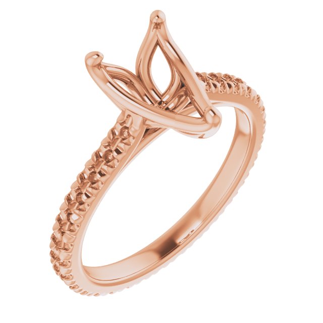 Accented Eternity-Style Engagement Ring