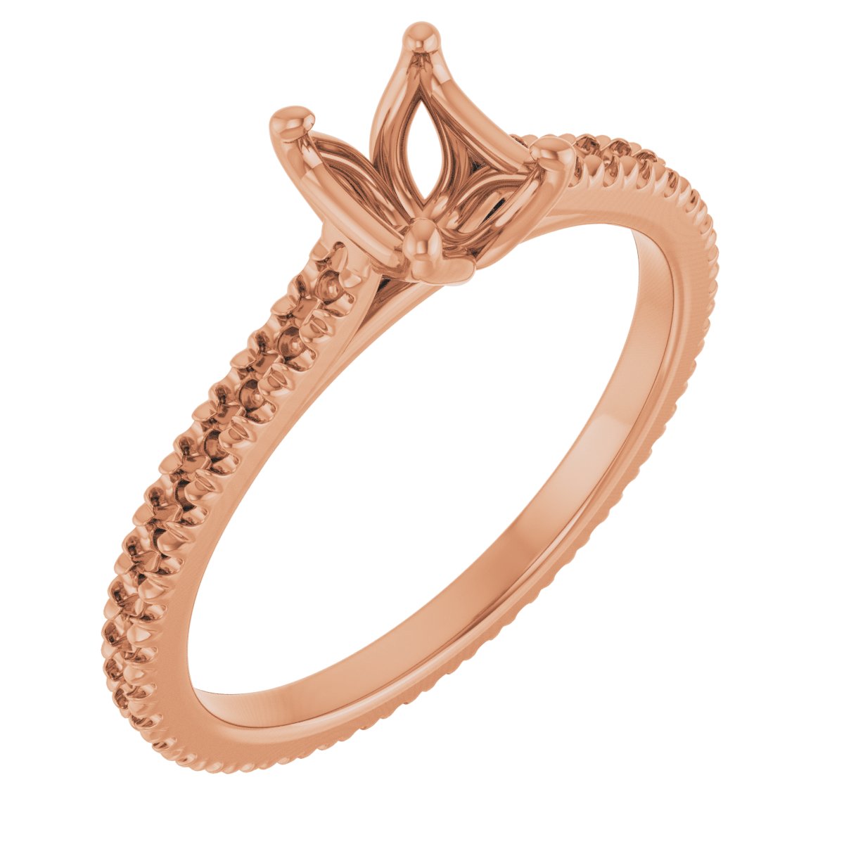 Accented Eternity-Style Engagement Ring