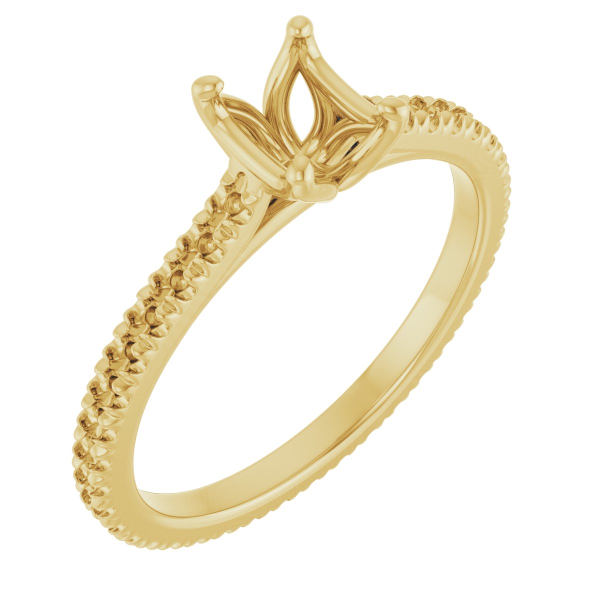 Accented Eternity-Style Engagement Ring