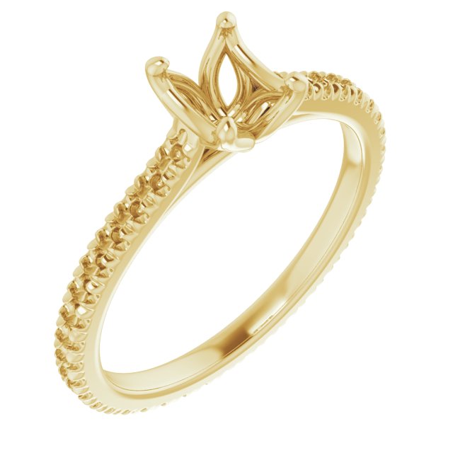 Accented Eternity-Style Engagement Ring