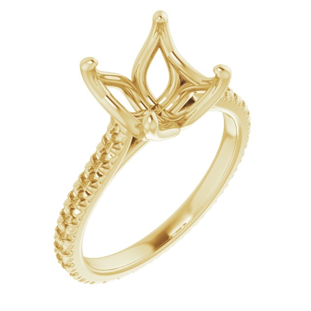 Accented Eternity-Style Engagement Ring