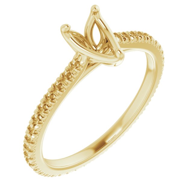 Accented Eternity-Style Engagement Ring