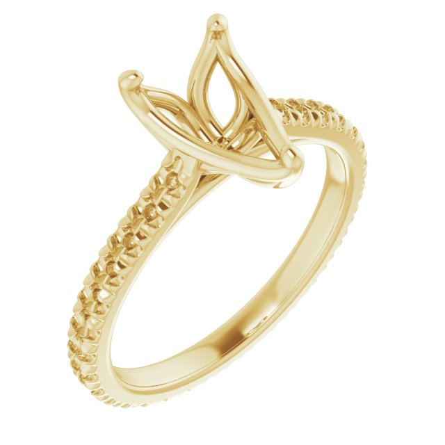 Accented Eternity-Style Engagement Ring