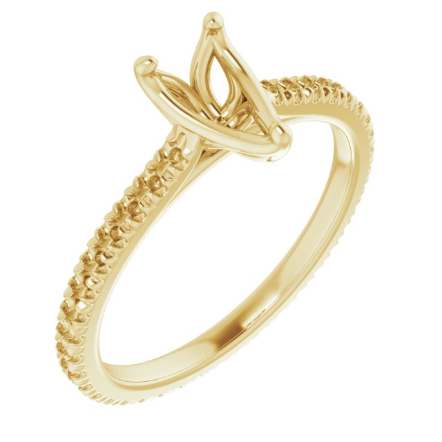 Accented Eternity-Style Engagement Ring