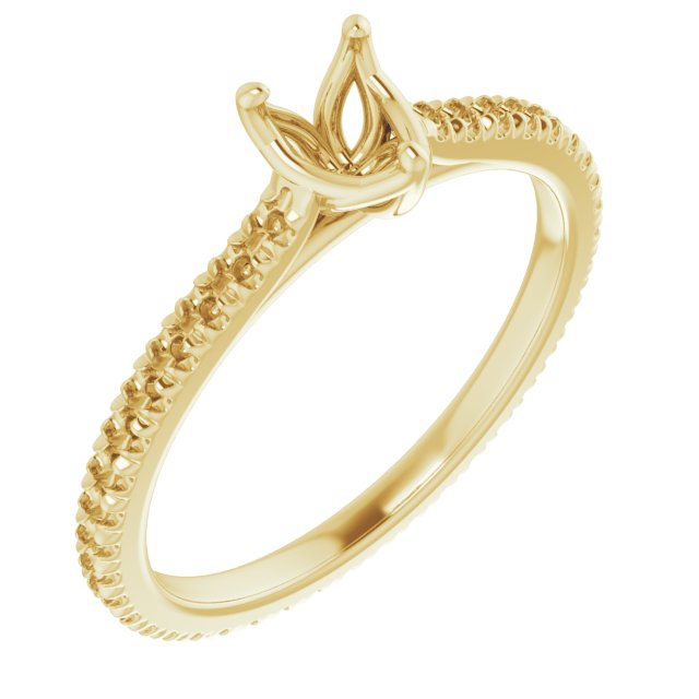 Accented Eternity-Style Engagement Ring