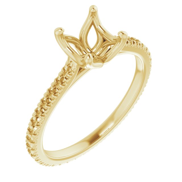 Accented Eternity-Style Engagement Ring