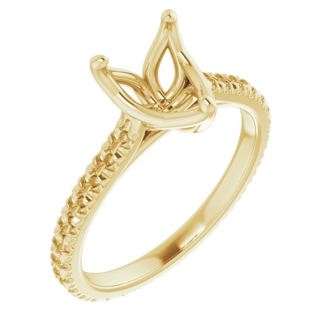 Accented Eternity-Style Engagement Ring