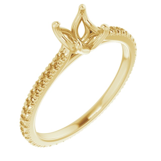 Accented Eternity-Style Engagement Ring