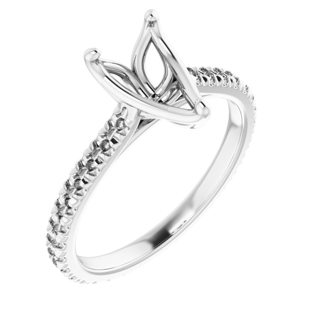 Accented Eternity-Style Engagement Ring